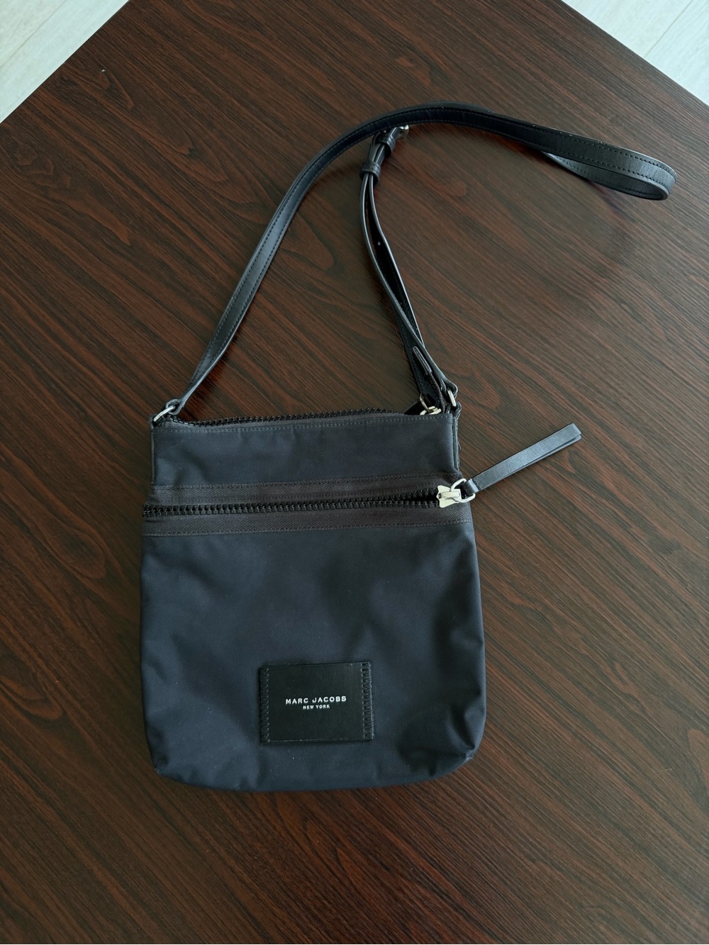 Marc Jacobs Black Nylon Messenger Crossbody